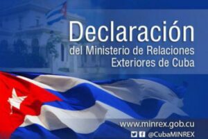 declaración del Minrex