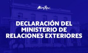 Declaración del Minrex